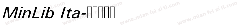 MinLib Ita字体转换